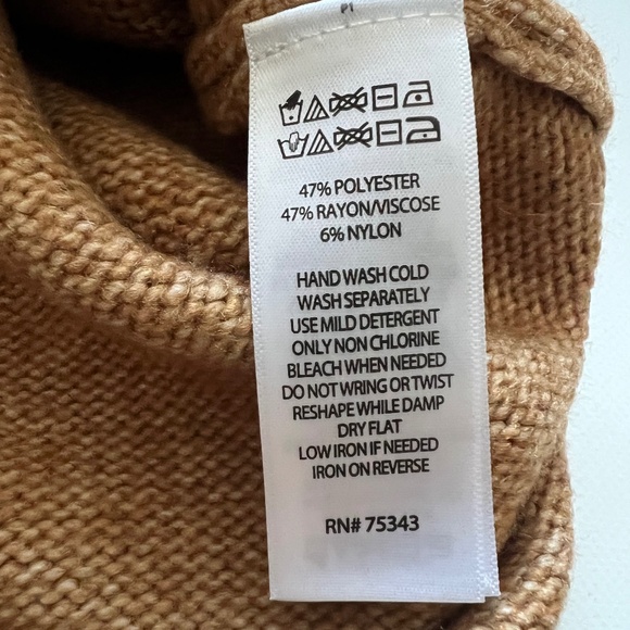 Rachel Zoe Sweater Dress Women’s Small Tie Belted Knit Midi Slit Turtleneck NWT - Picture 9 of 14